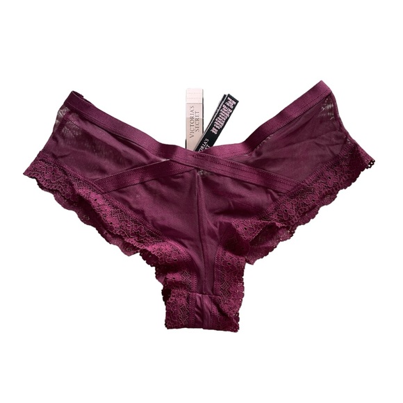 Victoria’s Secret burgundy cheeky panty lace brand new size XS - Picture 2 of 2